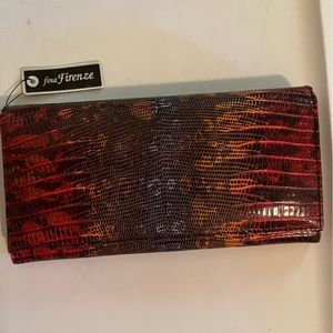 Printed Leather Wallet